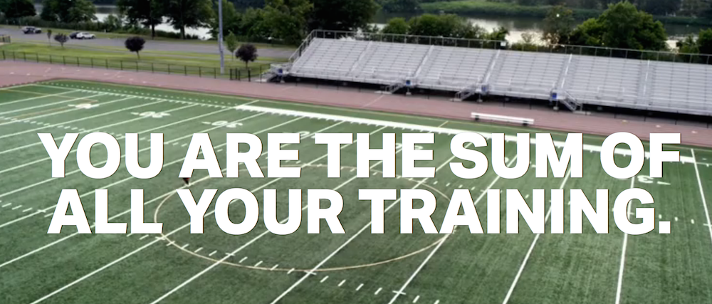 You are the sum of all your training photo
