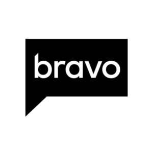 Bravo logo white lettering on black