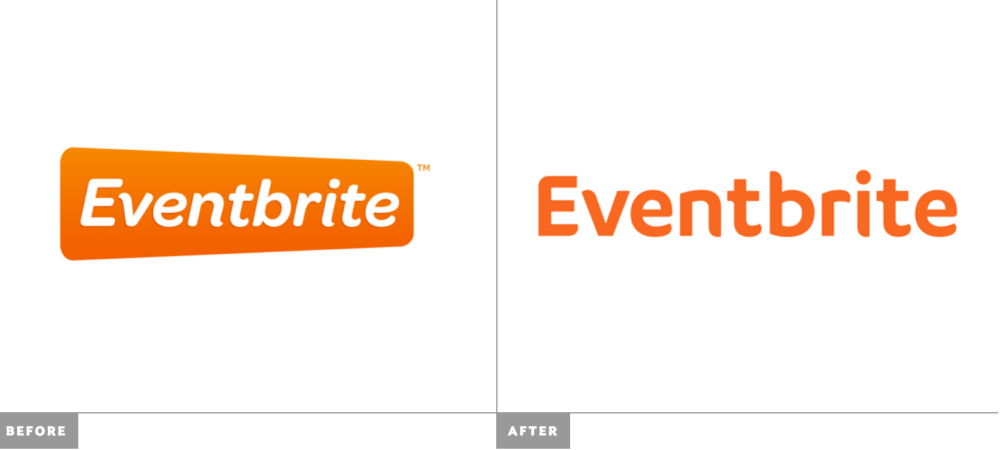 Eventbrite before and after logos